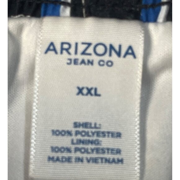 Arizona Jean Co Mens XXL Striped Swim Trunks With Elastic Waistband & Drawstring - Picture 11 of 11